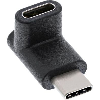 USB 3.1 Adapter, Typ C Stecker an C Buchse, oben/ unten gewinkelt (Gen.2), schwar