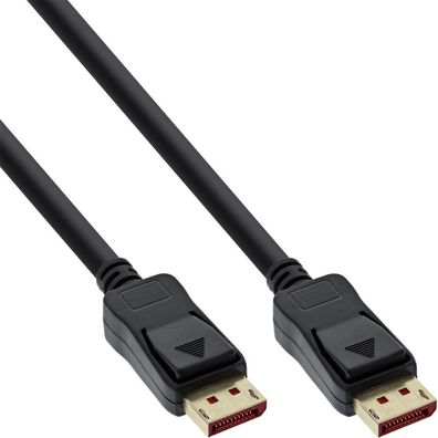 InLine® DisplayPort 1.4 Kabel, 8K4K, schwarz, vergoldete Kontakte, 1,5m, schwarz
