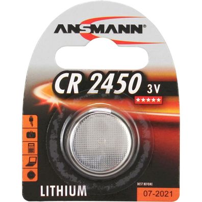 Ansmann 5020112 Knopfzelle CR2450 3V Lithium