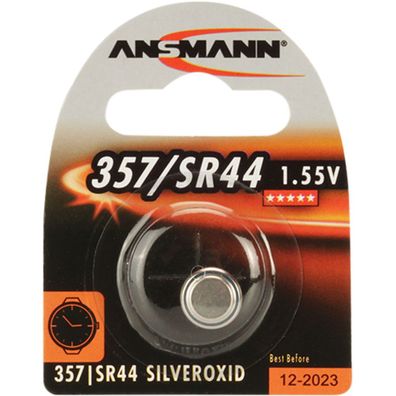 Ansmann 1516-0011 Knopfzelle 357/ SR44 1,55V Silberoxid