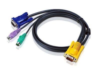 ATEN 2L-5202P KVM Kabelsatz, VGA, PS/2, Länge 1,8m