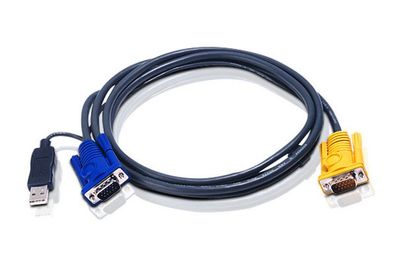 ATEN 2L-5202UP KVM Kabelsatz, VGA, PS/2 zu USB, Länge 1,8m