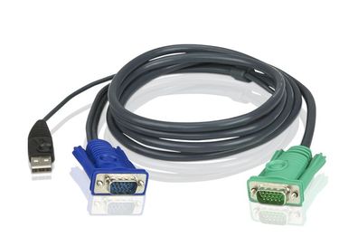 ATEN 2L-5202U KVM Kabelsatz, VGA, USB, Länge 1,8m