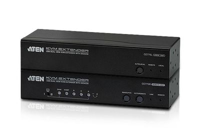 ATEN CE775 Konsolen-Extender, Dual View, USB, RS232, mit Audio, bis 300m