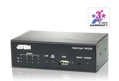 ATEN VK224 serielle Erweiterungsbox 4-Port RS232 für Steruerungseinheit VK2100