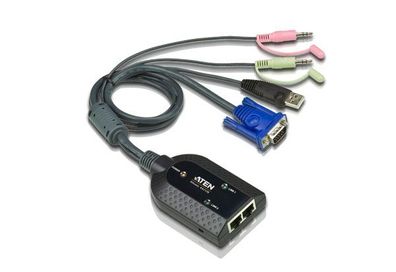 ATEN KA7178 KVM-Adapter, CPU-Modul, VGA, USB, Audio, Virtual-Media, mit Dualausg