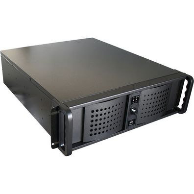 FANTEC TCG-3830KX07-1, 3HE 19Zoll-Servergehäuse ohne Netzteil, 528mm tief, schwa