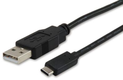 equip USB 2.0 Kabel Typ A Stecker auf Type C Stecker 1,0m