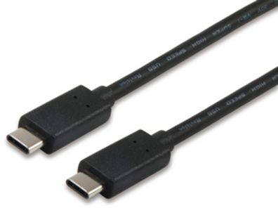 equip USB 2.0 Kabel Typ C Stecker auf Typ C Stecker 1,0m