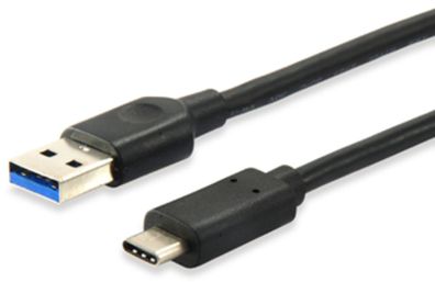 equip USB 3.0 Kabel Typ A Stecker auf Typ C Stecker 1,0m