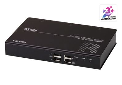 ATEN KE8900SR Slim Empfängereinheit (Receiver) KVM over IP Extender, HDMI Einzel