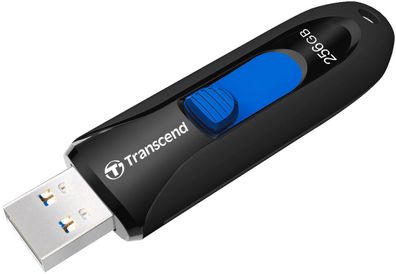 Transcend 256GB JetFlash 790 USB 3.1 Pen Drive, Capless, Black