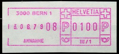 Schweiz Schalterfreistempel Nr SFS1979 BERN postfrisch X7E651E