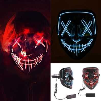 Cepewa Halloween Maske rot, 66368 1 St