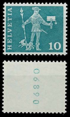 Schweiz Rollenmarken Nr 697yR L-P postfrisch X6794EA