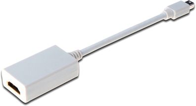 Assmann DisplayPort Adapterkabel mini DP-HDMI Typ A 0.15m weiß