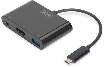 Digitus USB Type-C HDMI 3-Port Adapter HDMI USB-C (PD) USB 3.0