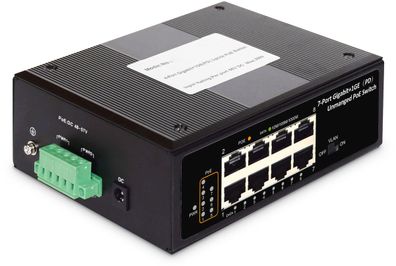 Digitus DN-651113 Industr. 7-Port Gigabit PoE+ Switch 1xPD