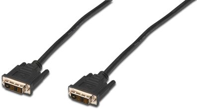 Assmann DVI Kabel DVI(18 + 1) 2.0m DVI-D Single Link sw.