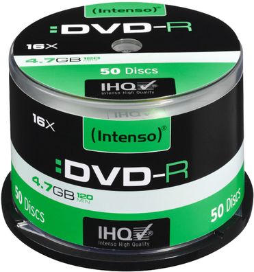 Intenso DVD-R 4,7GB 16x Speed Cake Box 50
