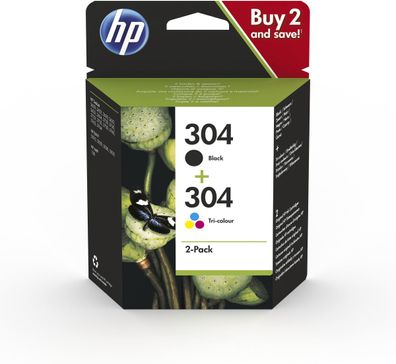 HP Tintenpatrone Nr. 304 Schwarz/ dreifarbig (ca. 120/100 S.)