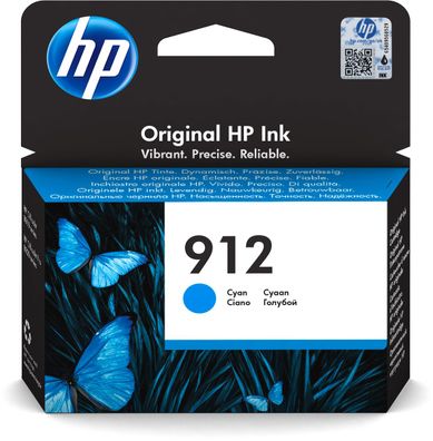 HP Tintenpatrone Nr. 912 3YL77AE Cyan (ca. 315 Seiten)