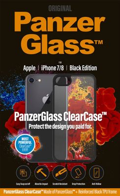 PanzerGlass ClearCase mit Blackframe für iPhone 7/8/ SE (2020)