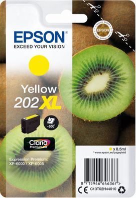 Epson Tintenpatrone 202XL Yellow (650 Seiten)