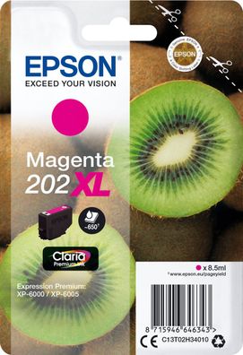 Epson Tintenpatrone 202XL Magenta (650 Seiten)