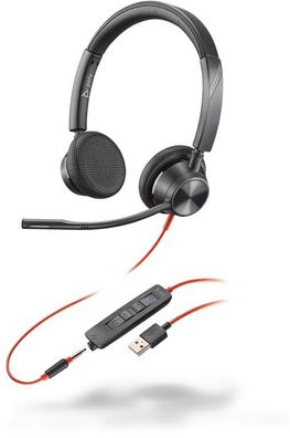 Poly Headset Blackwire C3325-M binaural USB-A und 3,5 mm