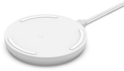 Belkin 10W Wireless Charging Pad mit Micro-USB Kabel und NT weiß