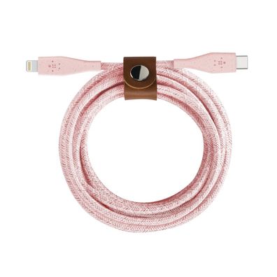 Belkin BOOST?CHARGE™Lightn. auf USB-C Kabel mfi zert.1,2m pink