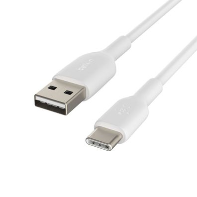 Belkin USB-C/ USB-A Kabel PVC, 3m, weiß