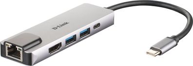 D-Link DUB-M520 USB-C 5-Port USB 3.0 Hub mit HDMI und Ethernet