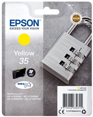 Epson Tintenpatrone 35 Gelb Vorhängeschloss