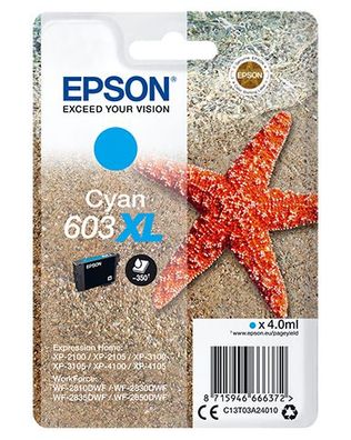 Epson Tintenpatrone 603XL Cyan