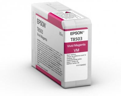 Epson Tintenpatrone T8503 Lebendig Magenta