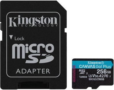 Kingston 256GB microSDXC Canvas Go Plus 170R A2 U3 V30 Card