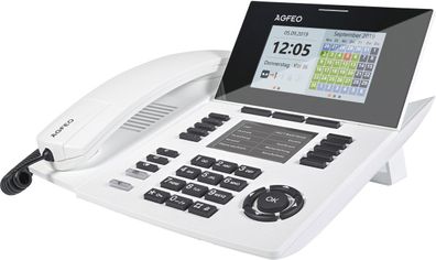 AGFEO Systemtelefon ST56 IP SENSORfon reinweiss