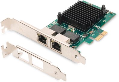 Digitus Dual Gigabit Ethernet PCI Express Karte, 2-Port 32-bit