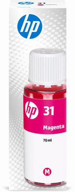 HP Tintenflasche Nr. 31 1VU27AE Magenta (70 ml, ca. 8.000 S.)