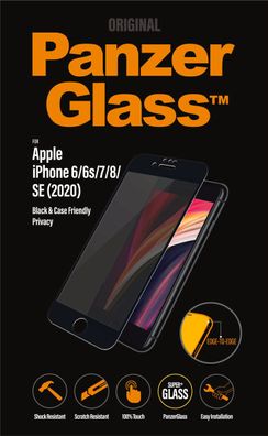 PanzerGlass Privacy iPhone 6/7/8/ SE 2020, CF, Black