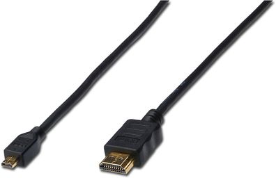 Digitus HDMI Anschlusskabel Typ A St/ St 1.0m Full HD schwarz