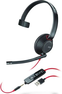 Poly Headset Blackwire C5210 monaural USB-A und 3,5 mm