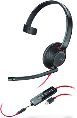 Poly Headset Blackwire C5210 monaural USB-C und 3,5 mm