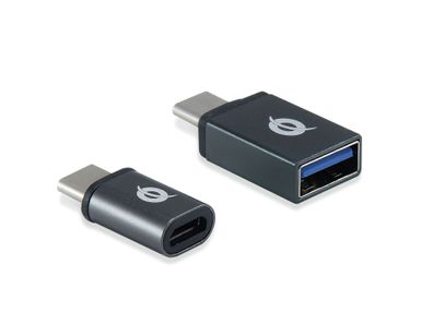Conceptronic DONN USB-C OTG Adapter 2er auf USB-A + Micro USB
