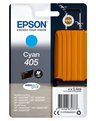 Epson Tintenpatronen 405 Cyan (5,4ml, ca. 300 Seiten)