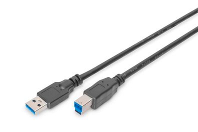Digitus USB 3.0 Verbindungskabel, Typ A-B St/ Bu, 1.8m