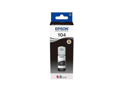 Epson Tintenflasche 104 Schwarz (65ml, 4.500 Seiten) EcoTank