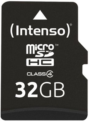 Intenso 32GB microSDHC Class 4 + SD-Adapter